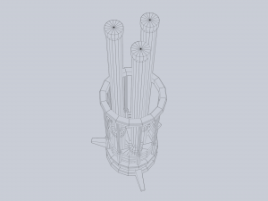 Sci fi lamp Modello 3D