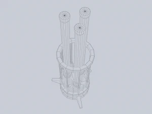 Lampe de science-fiction Modèle 3D
