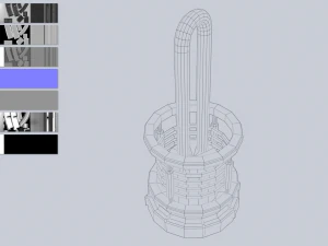 Lampe de science-fiction Modèle 3D