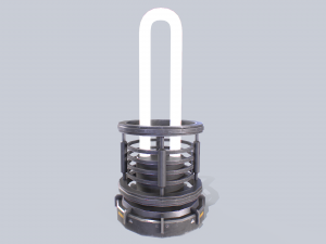 Sci fi lamp 3D Model
