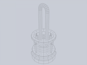 Sci fi lamp 3D Model