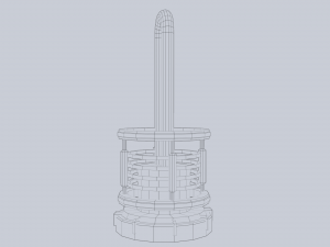 Sci fi lamp 3D Model