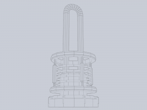 Sci fi lamp 3D Model