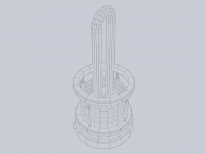 Sci fi lamp 3D Model
