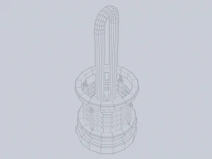 Lampe de science-fiction Modèle 3D