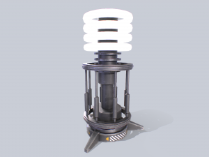 Sci fi lamp 3D मॉडल