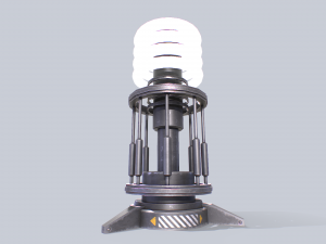 Sci fi lamp 3D Model