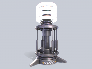 Sci fi lamp 3D Model