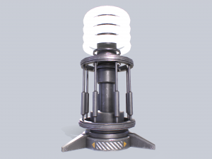 Sci fi lamp 3D Model