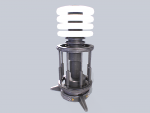 Sci fi lamp 3D Model