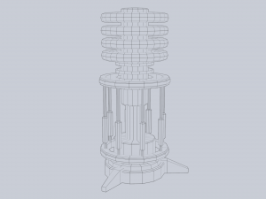 Sci fi lamp 3D Model