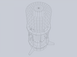 Sci fi lamp 3D Model