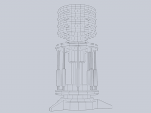 Sci fi lamp 3D Model