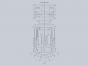 Sci fi lamp 3D Model