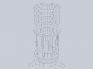Sci fi lamp 3D Model