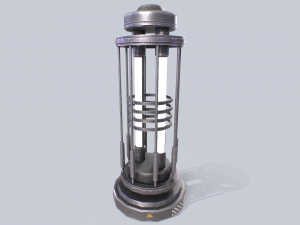 Sci fi lamp 3D मॉडल