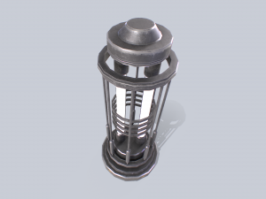 Sci fi lamp 3D Модель
