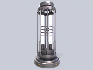 L&acirc;mpada de fic&ccedil;&atilde;o cient&iacute;fica Modelo 3D