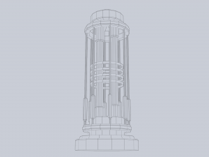 Sci fi lamp 3D Модель