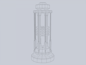 Sci fi lamp 3D Модель