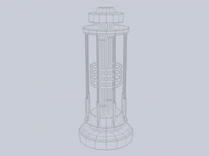 Sci fi lamp 3D Модель
