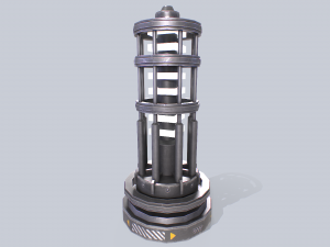 Sci fi lamp 3D मॉडल