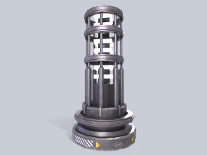 Sci fi lamp 3D Model