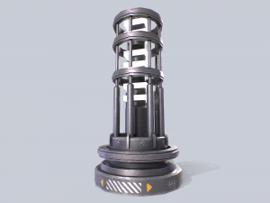 Sci fi lamp 3D Model