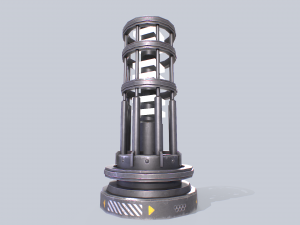 Sci fi lamp 3D Model