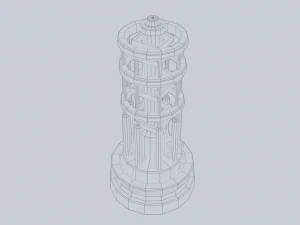 Sci fi lamp 3D Model