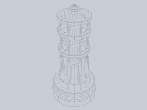 Sci fi lamp 3D Model