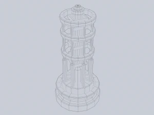 Sci fi lamp 3D Model