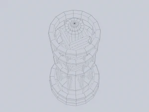 Sci fi lamp 3D Model