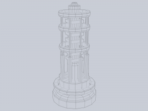 Sci fi lamp 3D Model