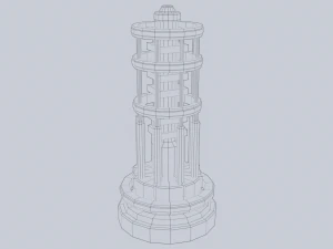 Sci fi lamp 3D Model
