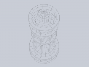 Sci fi lamp 3D Model