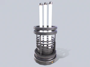 Sci-fi lamp 3D Model