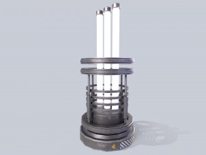 Sci fi lamp 3Dモデル