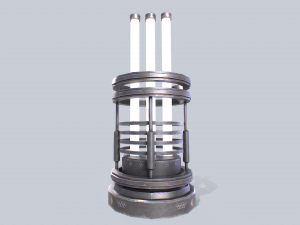 Sci fi lamp 3Dモデル