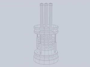 Sci fi lamp 3Dモデル