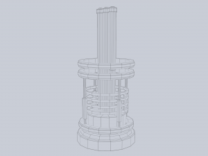 Sci fi lamp 3Dモデル
