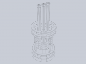 Sci fi lamp 3Dモデル