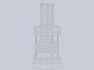 Sci fi lamp 3Dモデル