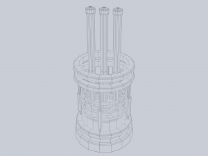 Sci fi lamp 3Dモデル