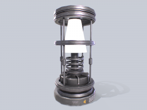 Sci fi lamp 3D मॉडल
