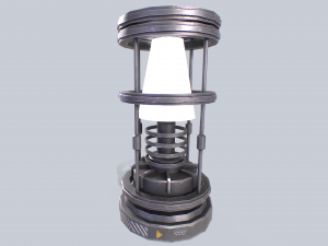 Sci fi lamp 3D Модель