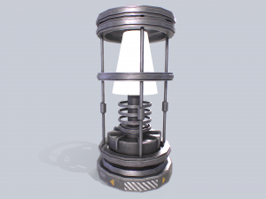 Sci fi lamp 3D Модель