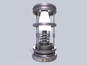 Sci fi lamp 3D Модель