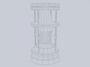Sci fi lamp 3D Модель
