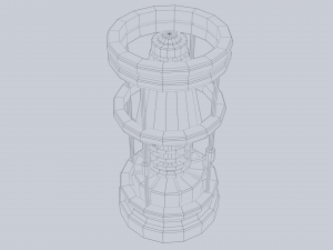 Sci fi lamp 3D Модель